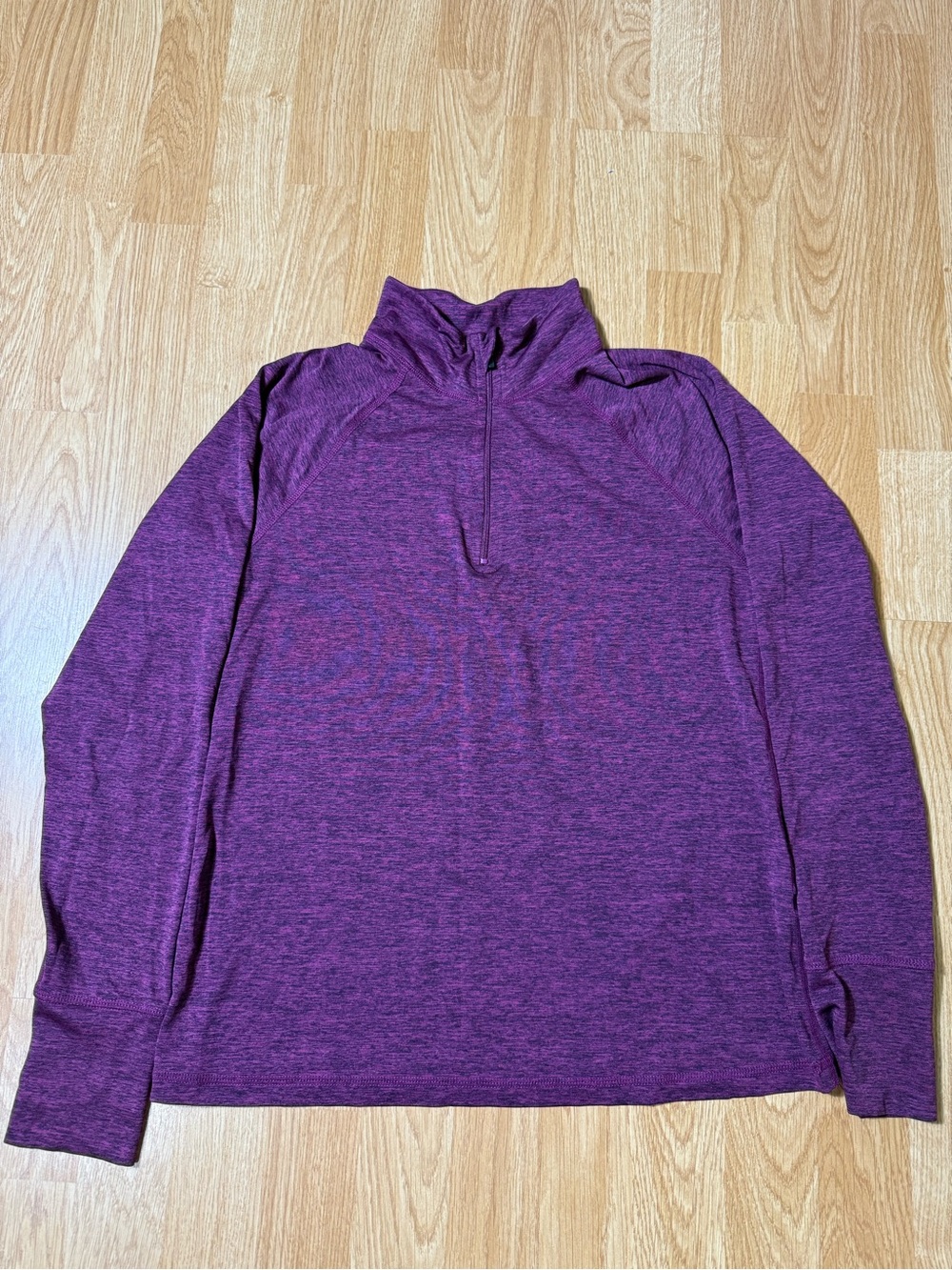 Women's Purple Quarter-Zip Performance Top - Size M
